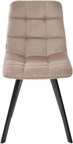 Стул CHILLI SQUARE BLUVEL-40 бежевый, велюр / черный каркас М-City