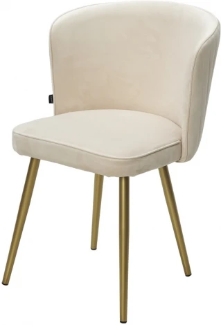 Стул M-City МОНЕ ZIZI 002 Молочный, велюр / Золотой каркас