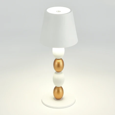 Настольная лампа ST Luce Ease SL1011.514.01 Белый, Золотистый/Белый LED 1*3W