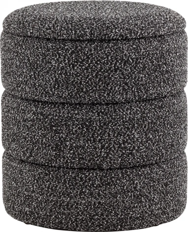 Пуф с ящиком Hive S букле черный меланж, Stool Group