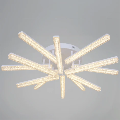 Потолочная люстра светодиодная на штанге с регулировкой цветовой температуры, яркости и ночным режимом Reluce 68290-0.3-6+6 WH