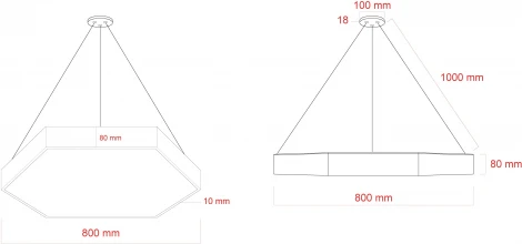 Подвесной светильник светодиодный ЭРА SPO-122-W-40K-066 d (220V, на тросе, IP40)