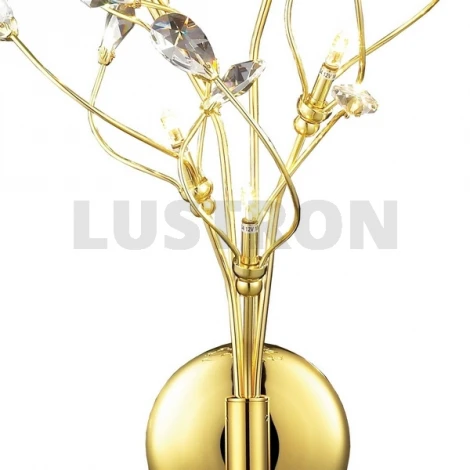 Бра N-Light 62185 06 2185 0381 05 gold, white crystal ASFOUR