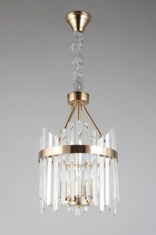 Подвесная люстра Aployt Melisa APL.747.03.04 (220V, хрусталь, на цепи, свеча, круглые)