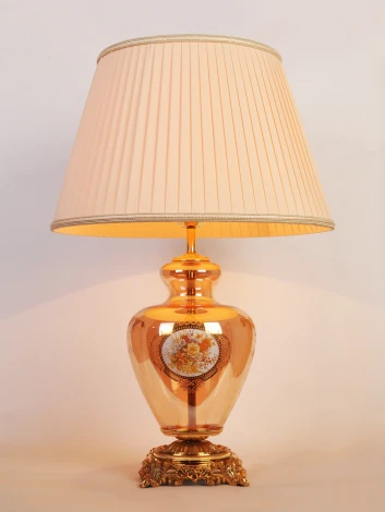 Интерьерная настольная лампа TL.8107-1GO (220V, выключатель)