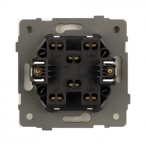 Механизм выключателя одноклавишный перекрёстный SWT-TENDO-MKX1-PL-GD (230V, 10A) (Arlight) 054057