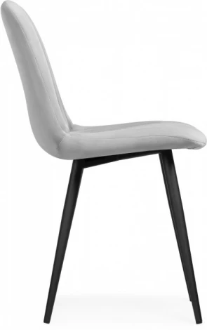 Стул на металлокаркасе Дани Мебрешения (Дани серый велюр velutto 52 / черный) Notta арт.572066