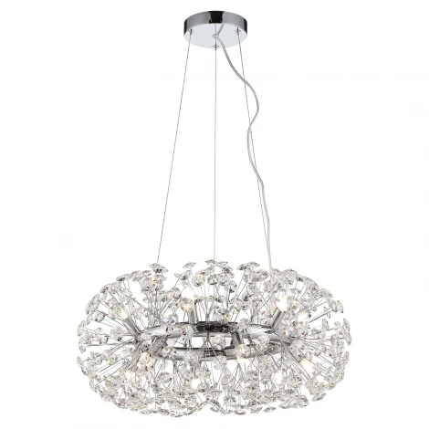 Подвесная люстра Lussole Loft Alaska LSP-8339 (220V, на тросе, шар, круглые, кольцо, IP21)