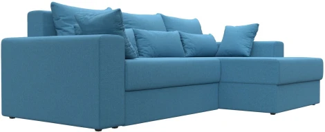 Диван угловой Майами правый угол (Голубой/Рогожка) Лига Диванов арт.121160