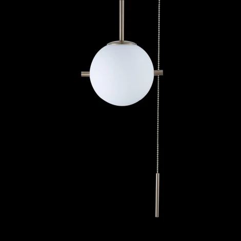 Потолочная люстра на штанге Loft IT Signal 10029PS Gold (220V, выключатель, шар)