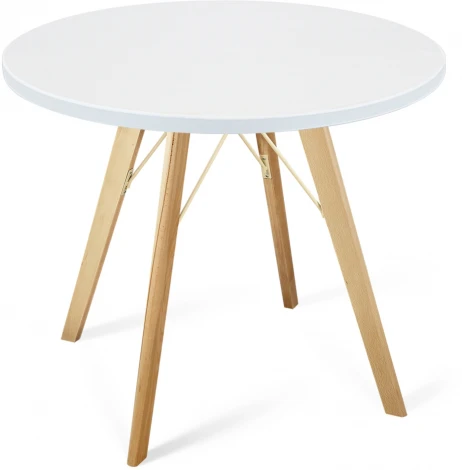 Стол SHT-TU9/80 МДФ прозрачный лак/белый шагрень Sheffilton SHT-TU9 3864876307