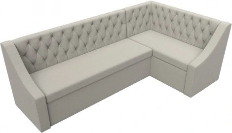 Диван кухонный угловой Мерлин правый угол (Бежевый/Рогожка) Лига Диванов арт.122512