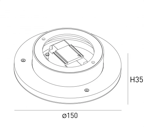 Настенный светильник DesignLed ML ML-R150-BL-WW (220V, круглые)