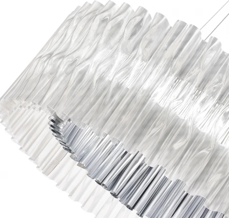 Подвесная люстра ST Luce Nazare SL6012.103.01 Хром/Прозрачный LED 1*64W (220V, на тросе, круглые)