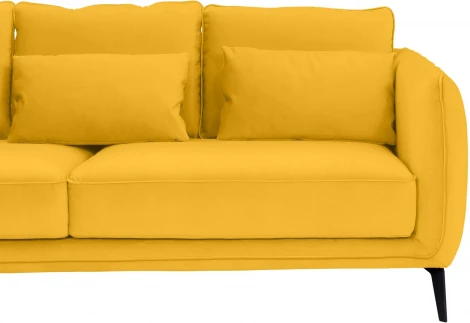 Диван Amsterdam трехместный ОГОГО (арт.583328), (Ткань/Желтый)