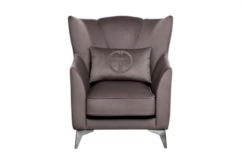 Кресло Siena велюр коричнвый Colt1012-ROSKOR 17 83*82*93см Garda Decor