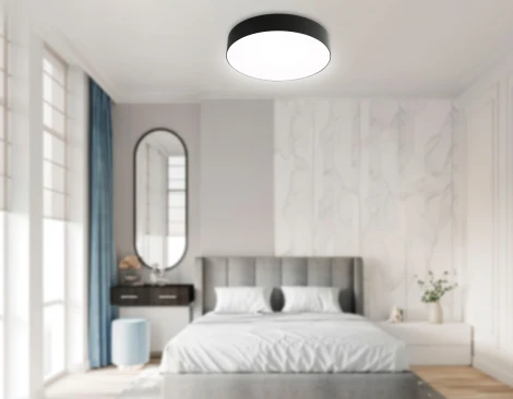 Потолочный светодиодный светильник с пультом управления Ambrella Orbital FZ1360 BK черный IP20 40W 3000-6500K