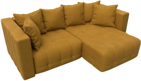 Диван угловой Лига-052 НПБ угол универсальный Лига Диванов (Велюр) арт.128808