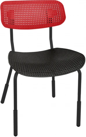 Стул SHT-S85PB-1 черный/красный/черный муар Sheffilton 9034232201
