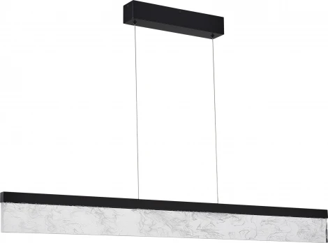 Подвесной линейный светильник ST Luce Splendid SL6234.403.45 Черный/Дымчатый LED 1*45W 4000K