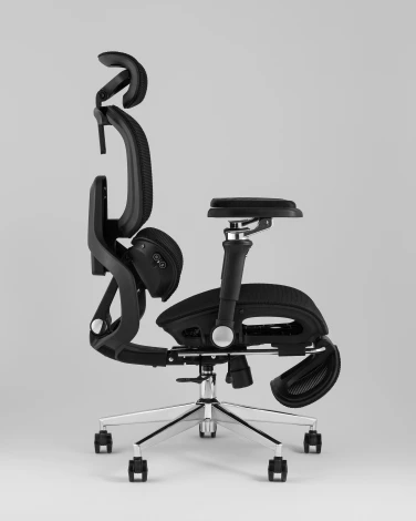 Кресло офисное TopChairs Prodigy с оттоманкой черный УТ000041699