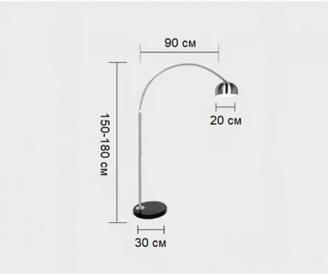 Торшер изогнутый для чтения Kink Light Альфаси 7059,16 (220V)