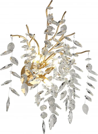 Бра Aployt Gertunia APL.847.01.03 (220V, хрусталь, подвески, листья, ветки)