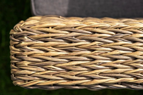 Кресло из искусственного ротанга (гиацинт), цвет соломенный 4SIS Капучино YH-C1130W-3-TW