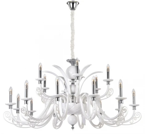 Подвесная люстра Crystal Lux Letisia SP12+6 WHITE
