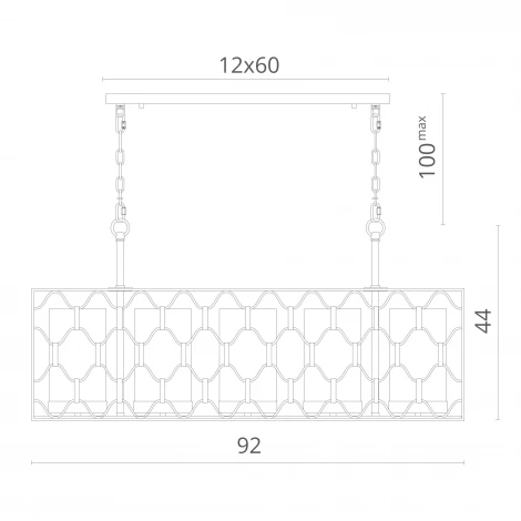 Подвесной светильник Divinare Dunkan 2021/04 SP-5