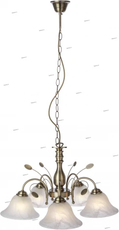 Подвесная люстра Globo 69007-5h (220V, на цепи, листья)