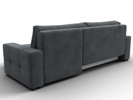 Диван угловой Лига-122 угол универсальный (ДСП,Брус,Велюр/Светло-серый) Лига Диванов 137612