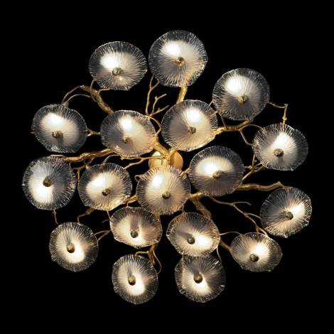 Потолочная люстра Loft It Bloom 10352/1000C AB (220V, цветы, ветки)