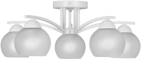 Потолочная люстра на штанге Vitaluce V4285-0/5PL (220V, шарики)