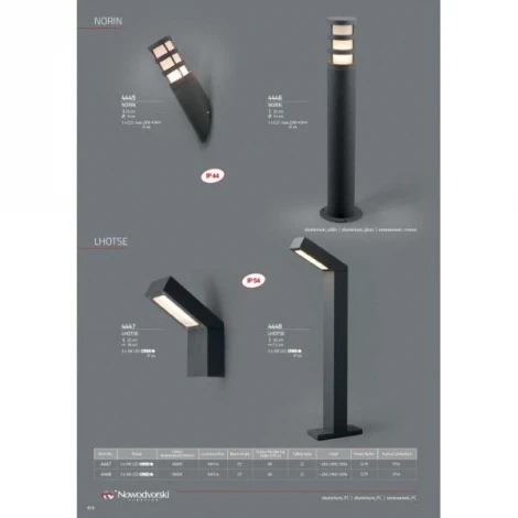 Наземный светильник Nowodvorski Lhotse 4448 (LED, 220V, IP54)