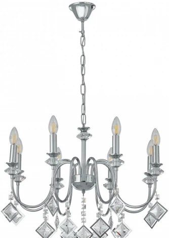 Подвесная люстра Arte Milano AM342101 342101/8 CR (220V, подвески, на цепи, подсвечник, свеча)