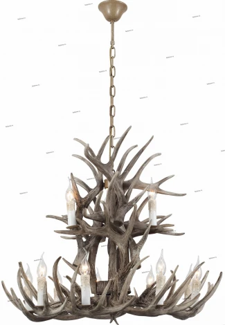Подвесная люстра ST Luce Corna SL154.703.12 (220V, на цепи, подсвечник, свеча, рога)