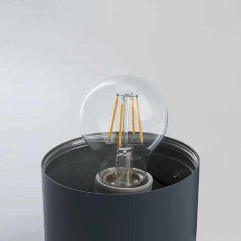 Наземный светильник Feron Сан-Франциско DH0800 41916 E27 серый (220V, круглые, IP54)