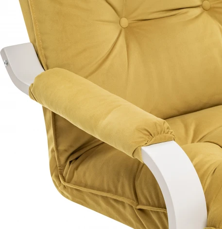 Кресло-трансформер Leset Оливер (Фанера,Березовый шпон,Металл,Велюр/Желтый) арт.2500000118593