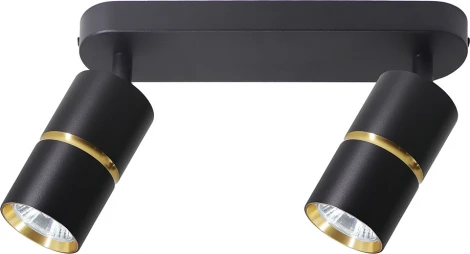 Спот настенно-потолочный Feron ML1862 ZEN 48643 GU10, чёрный, золото (220V)