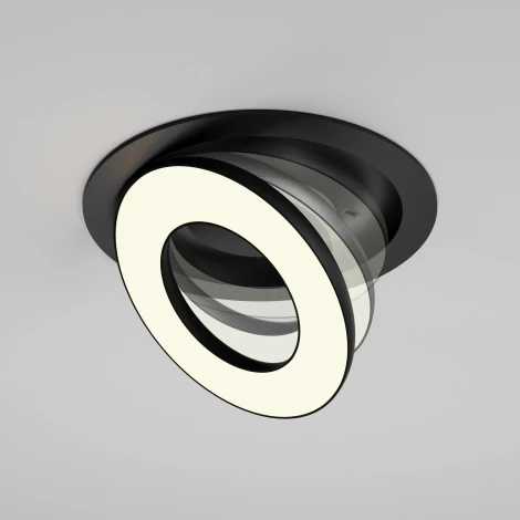 Встраиваемый светильник Maytoni Vector DL102-12W3K-B (LED, 220V, круглые)