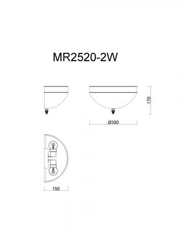 Бра MyFar Биене MR2520-2W