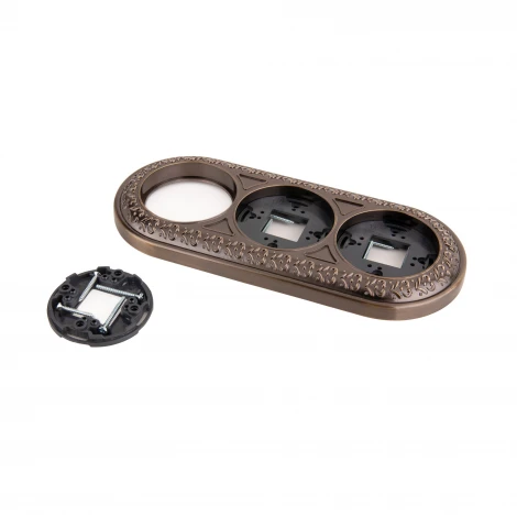 Рамка на 3 поста (бронза) W0035012 (a050988)