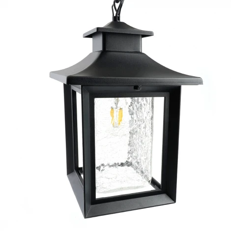 Уличный подвесной светильник Feron Брюссель PL555 48335 60W E27 черный (220V, на цепи, IP44)