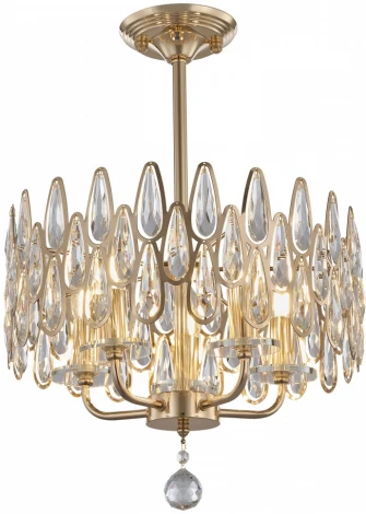 Подвесная люстра хрустальная на штанге Arte Milano Sorrento-2009 372009/5/250/400 GD (220V)