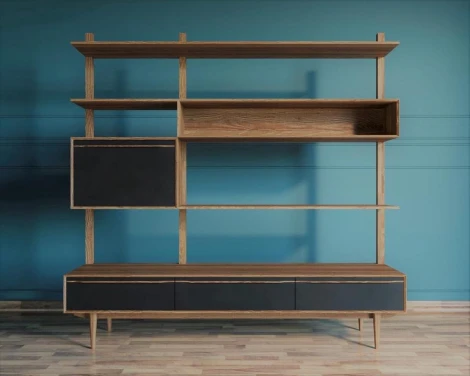 Стеллаж Bruni с ящиками