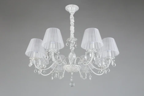 Подвесная люстра Bantine OML-53213-08 (220V, хрусталь, подвески, на цепи)