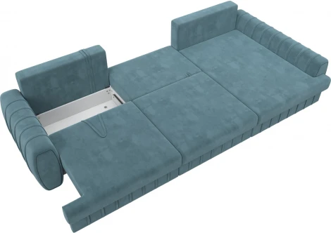 Диван угловой Лига-057 НПБ Лонг угол правый Лига Диванов (Велюр) арт.129298