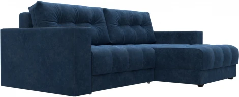 Диван угловой с декором Лига-049 НПБ Лига Диванов (Велюр) арт.128464