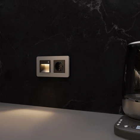 Встраиваемая LED подсветка с датчиком движения (черный матовый) Werkel W1154608 (a062471)